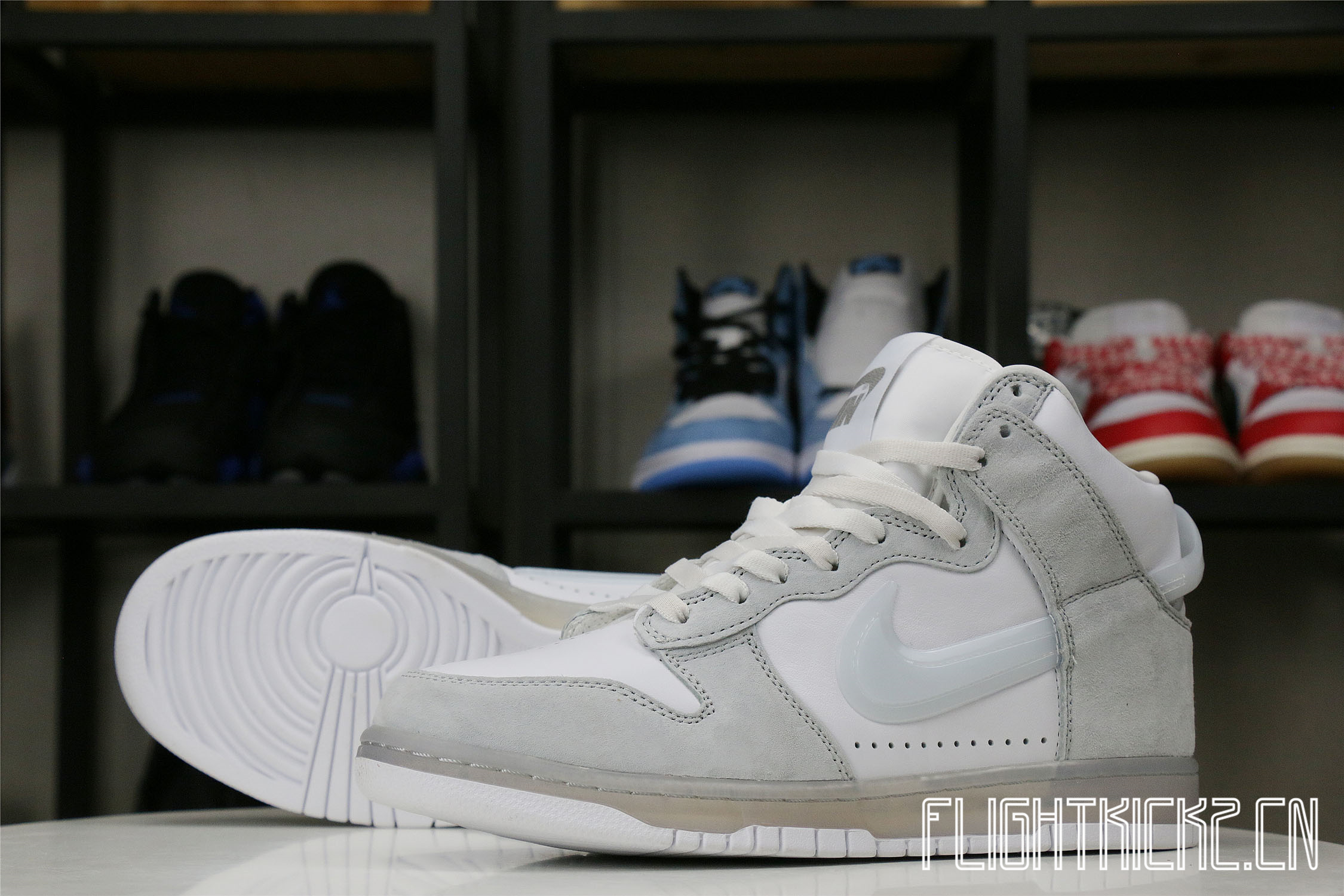 Nike Dunk High Slam Jam White Pure Platinum