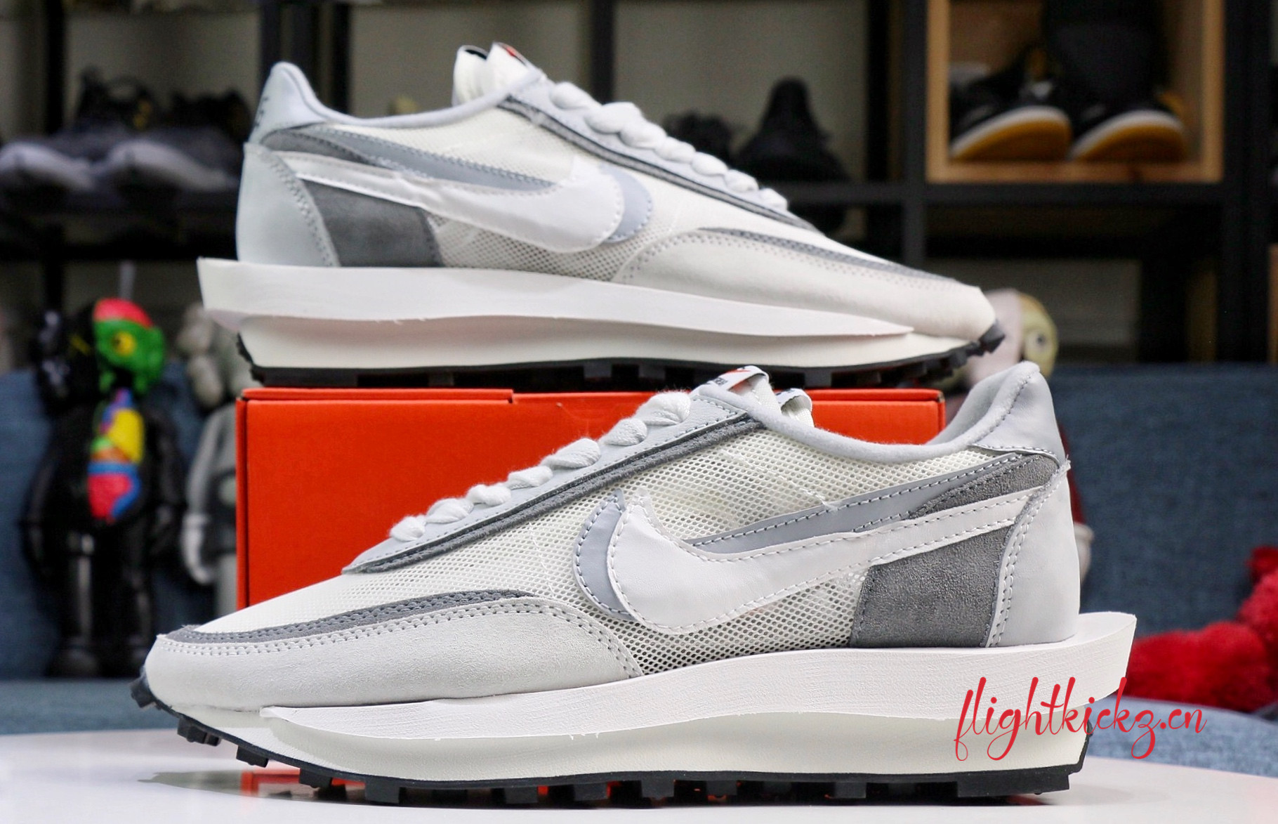 Nike LD Waffle Sacai White Grey