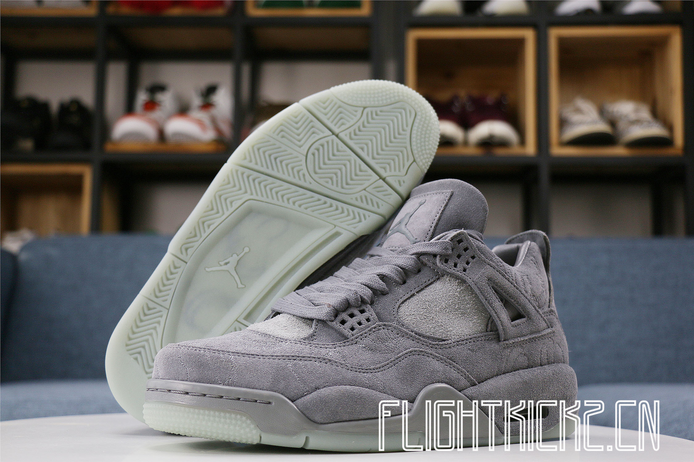 Kaws X Air Jordan 4 Retro Grey 2017 (LN5 A1 Batch)