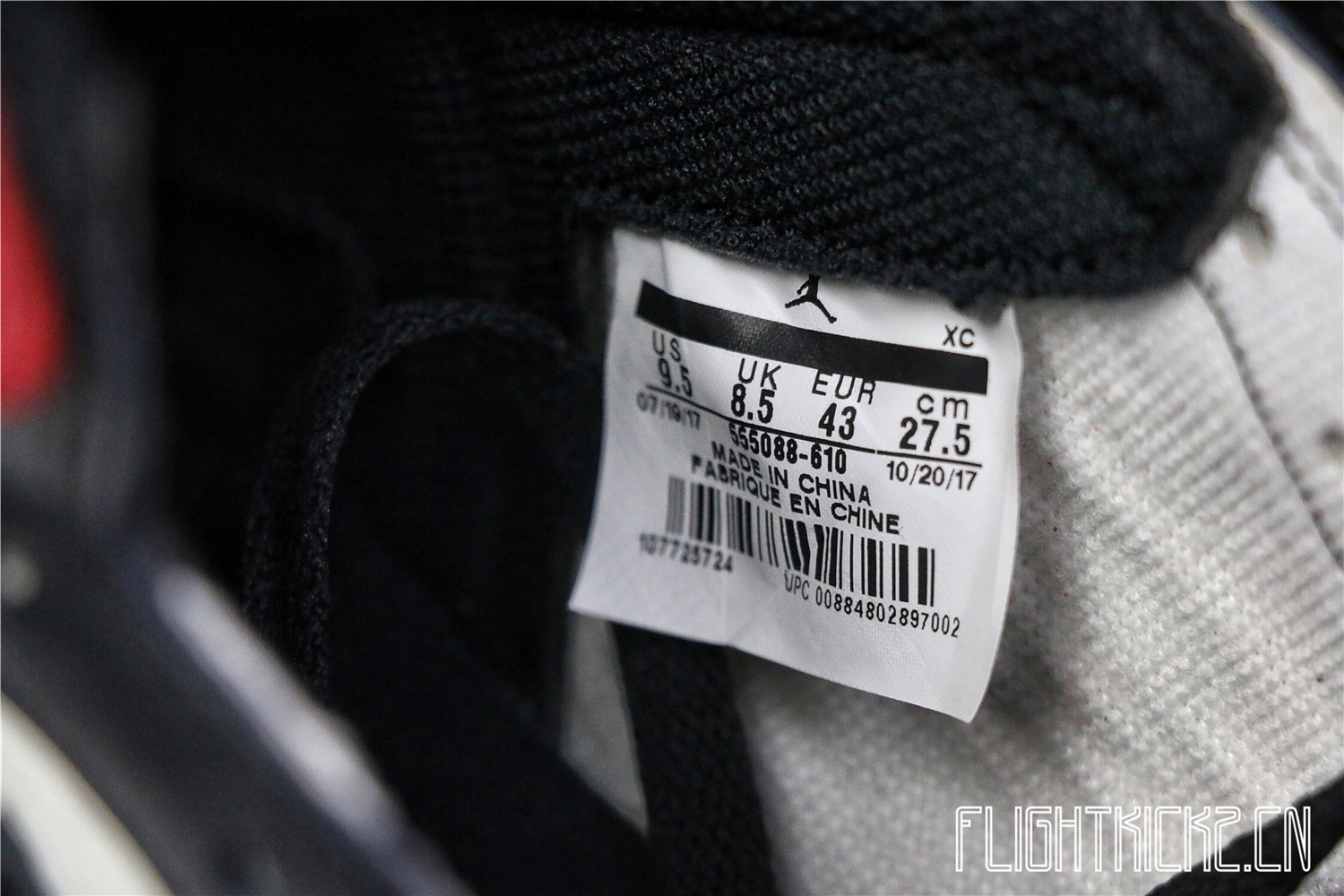 Jordan 1 Retro High Bred Toe 2018