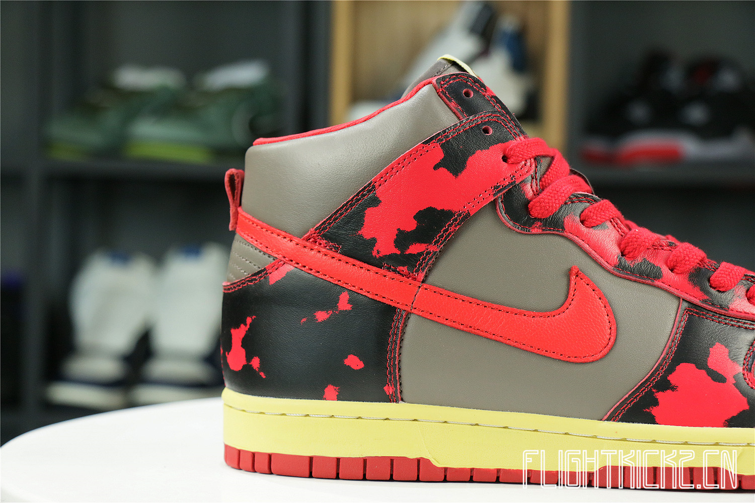 Nike Dunk High 1985 Red Acid Wash