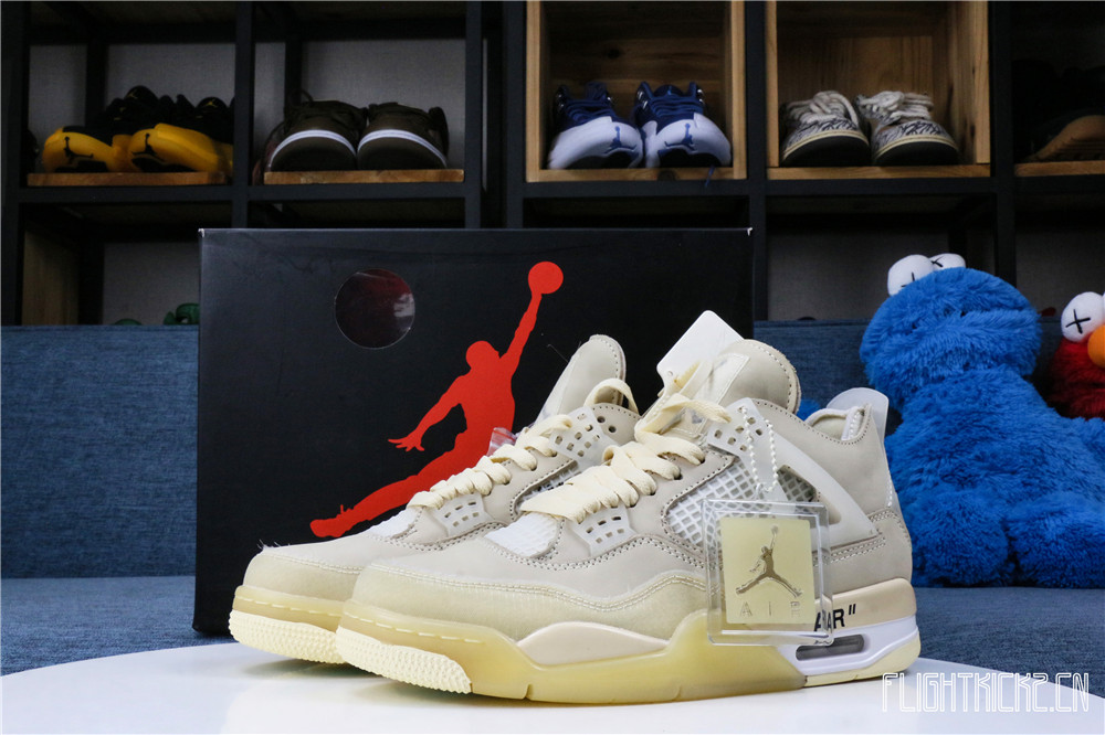Off White x Air Jordan 4 Sail 2020 (LN5 A1 Batch)