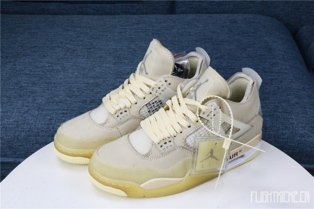 Off White x Air Jordan 4 Sail 2020 (LN5 A1 Batch)