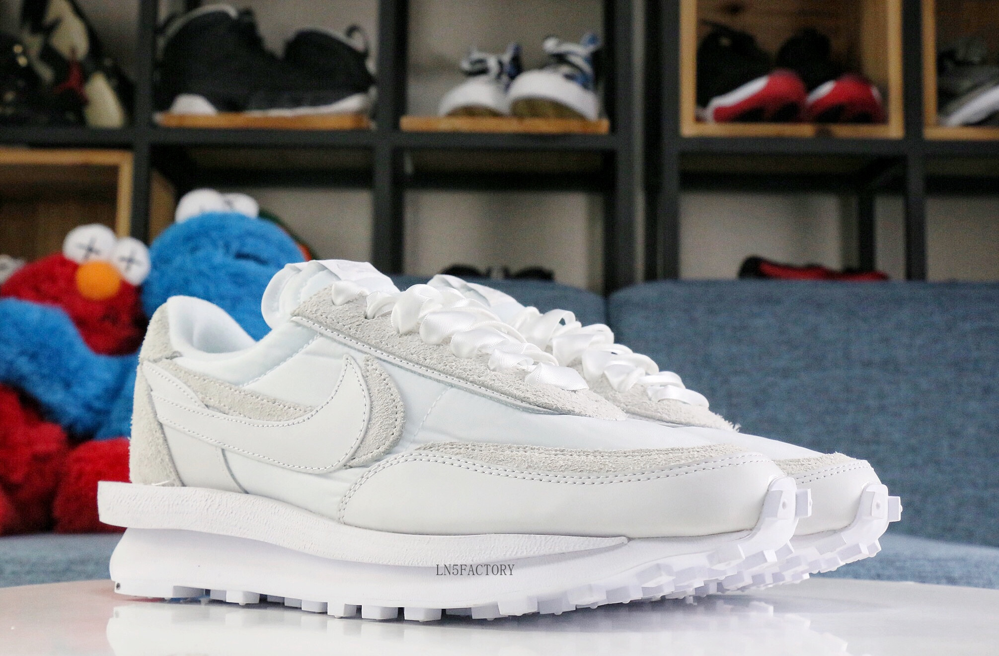Sacai x Nike LDWaffle White Nylon 2020