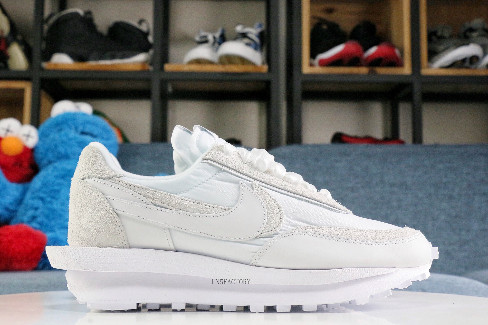 Sacai x Nike LDWaffle White Nylon 2020