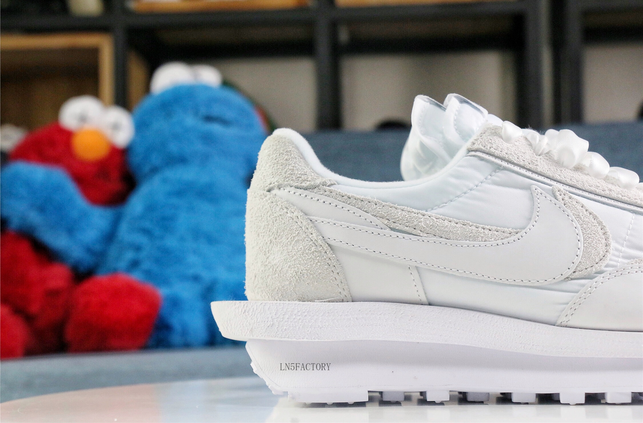 Sacai x Nike LDWaffle White Nylon 2020