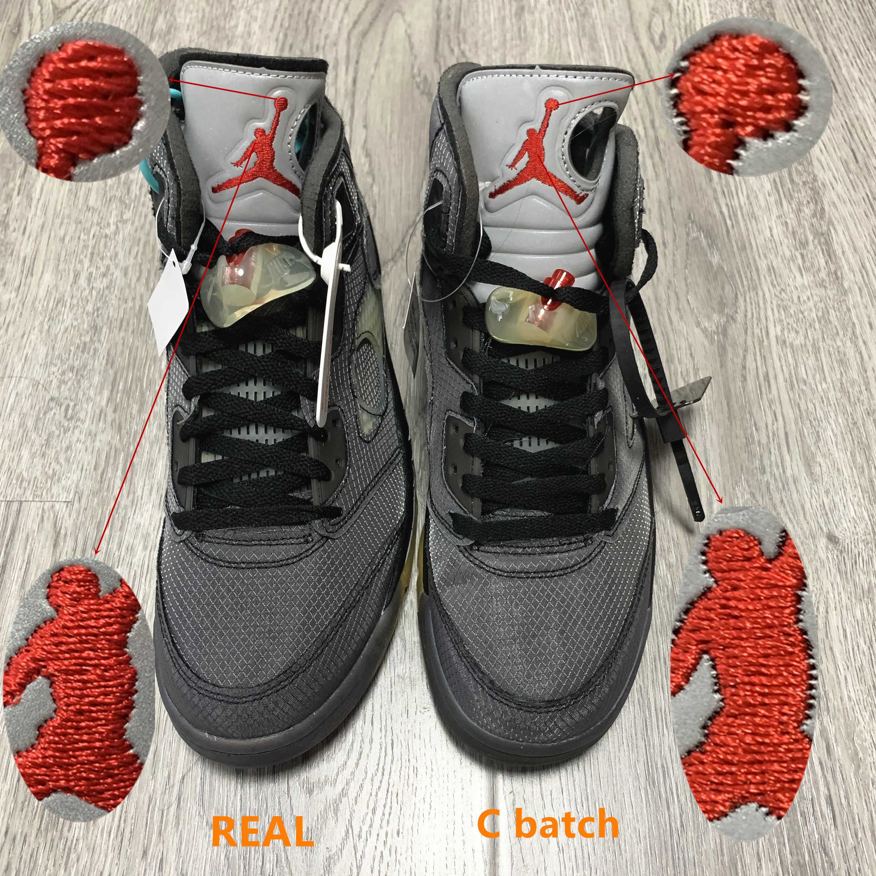 Off White x Air Jordan 5 Retro SP Muslin (LN5 A1 Batch)