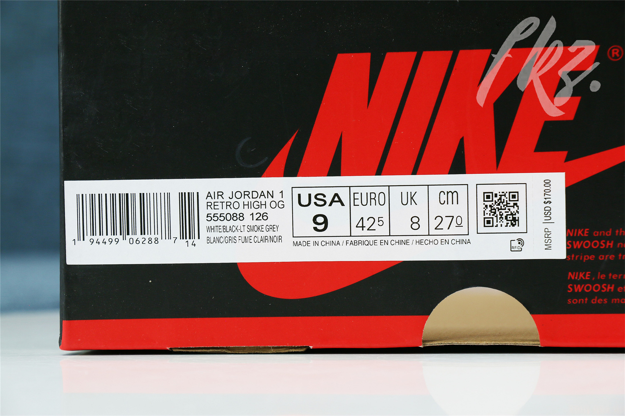 Air Jordan 1 Retro Smoke Grey(GS)