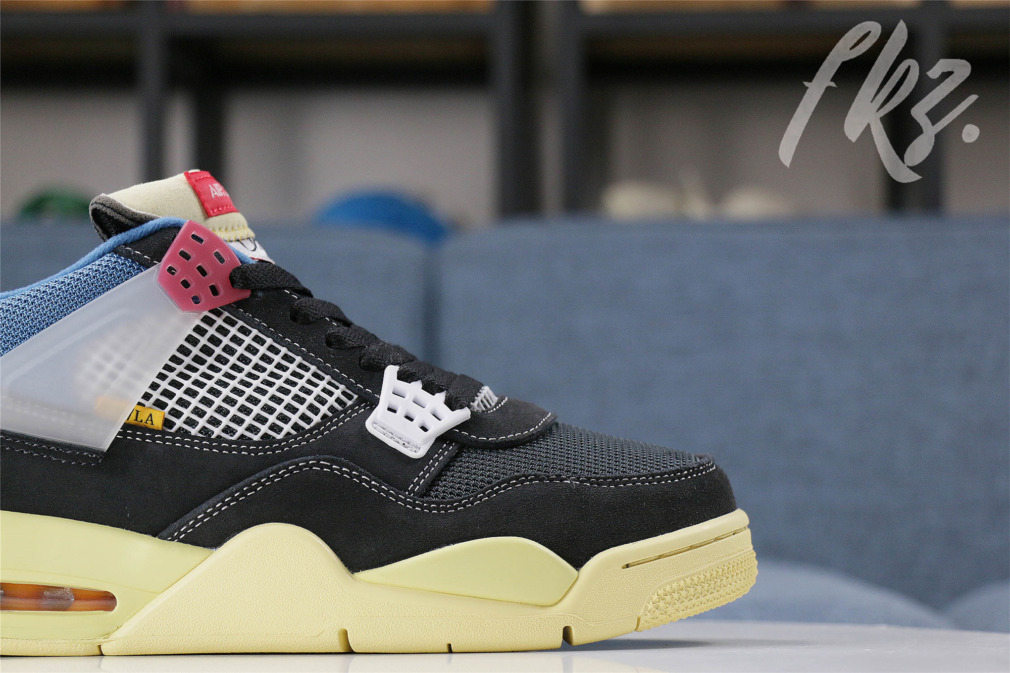 Union LA X Air Jordan 4 Retro Off Noir(GS) (LN5 A1 Batch)