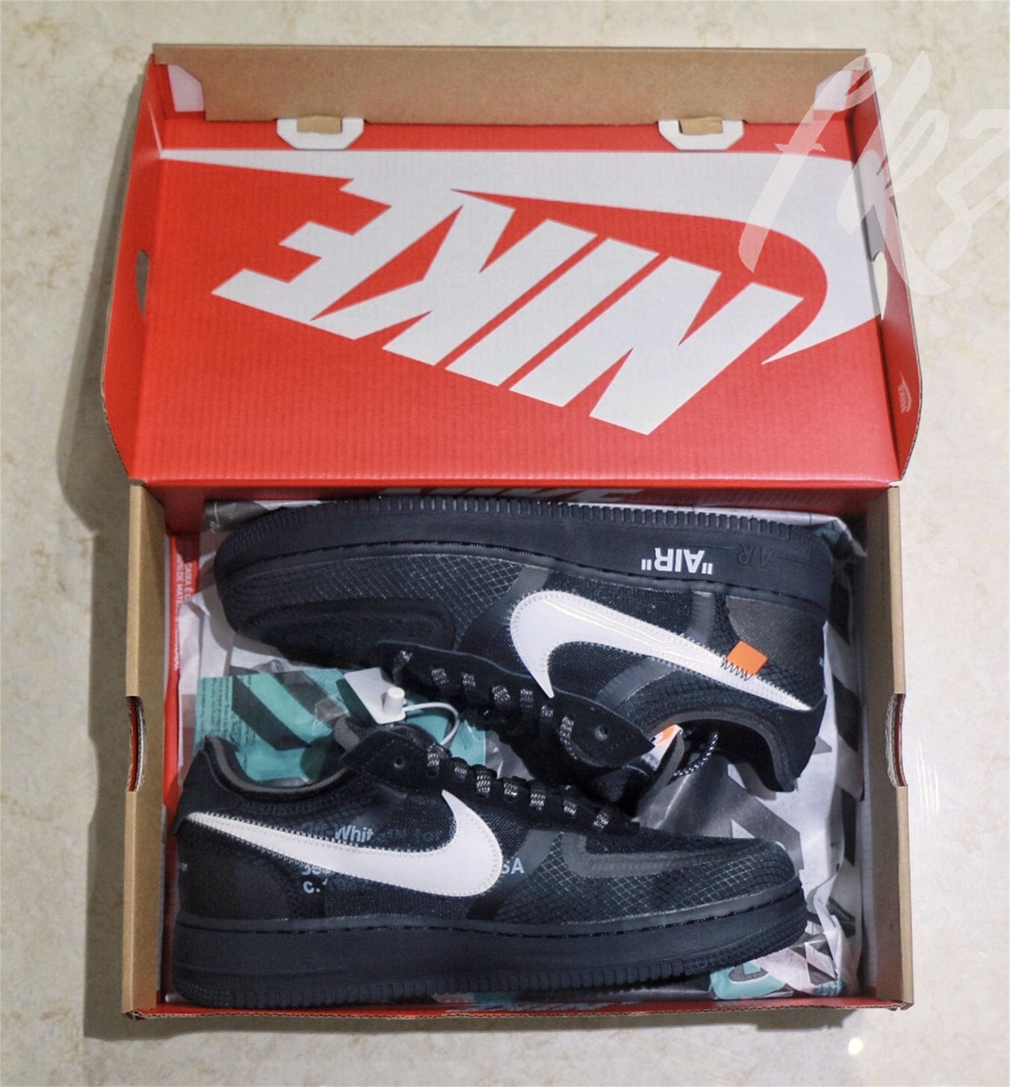 2018 Off White X Nike Air Force 1 Black