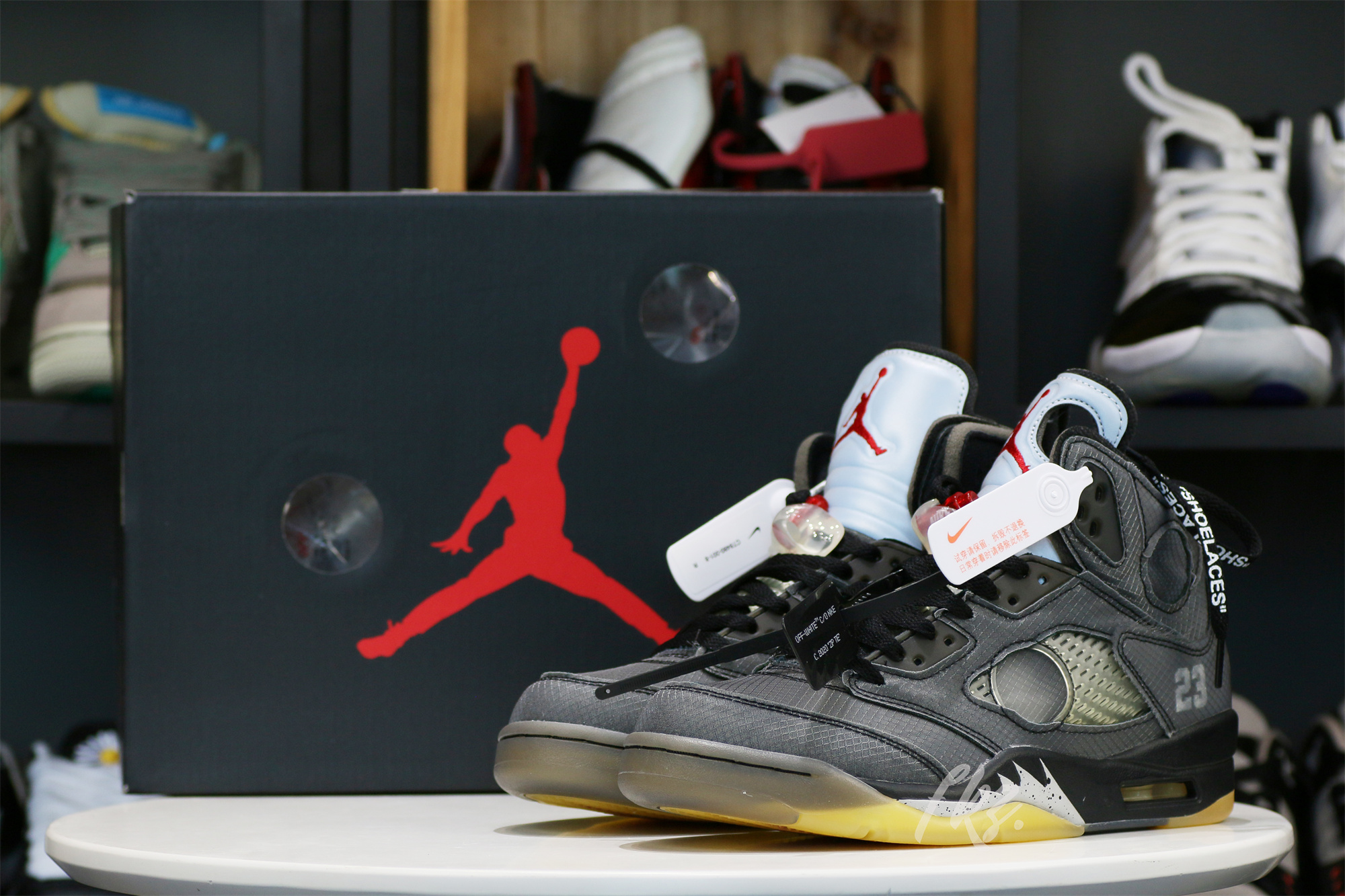 Off White x Air Jordan 5 Retro SP Muslin (LN5 A1 Batch)