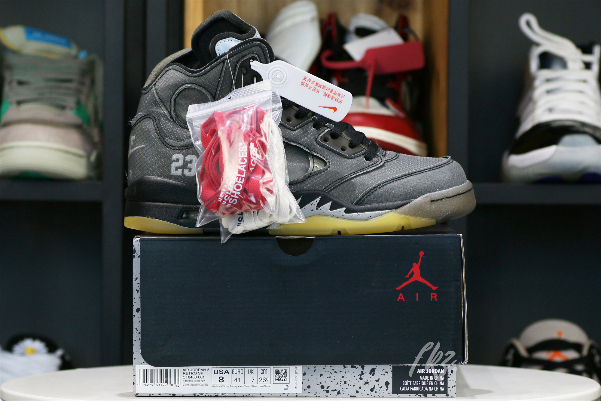 Off White x Air Jordan 5 Retro SP Muslin (LN5 A1 Batch)