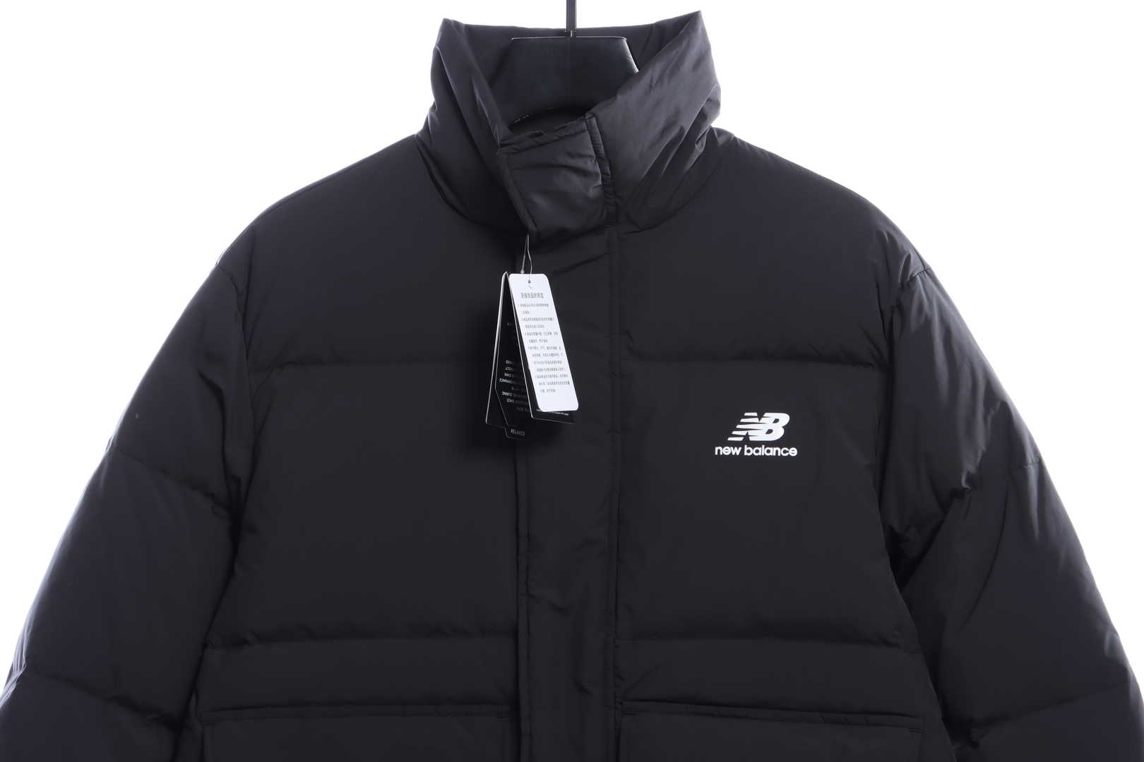 NEW BALANCE solid color large pocket down jacket