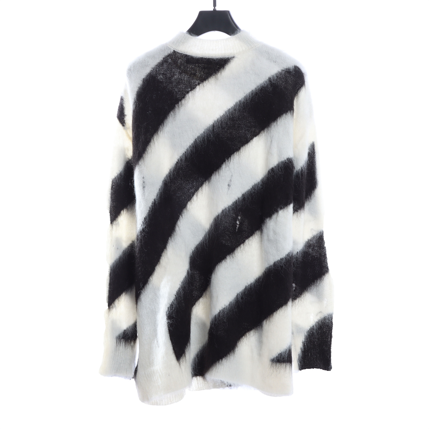 OFF WHITE Mohair Sweater White Zebra