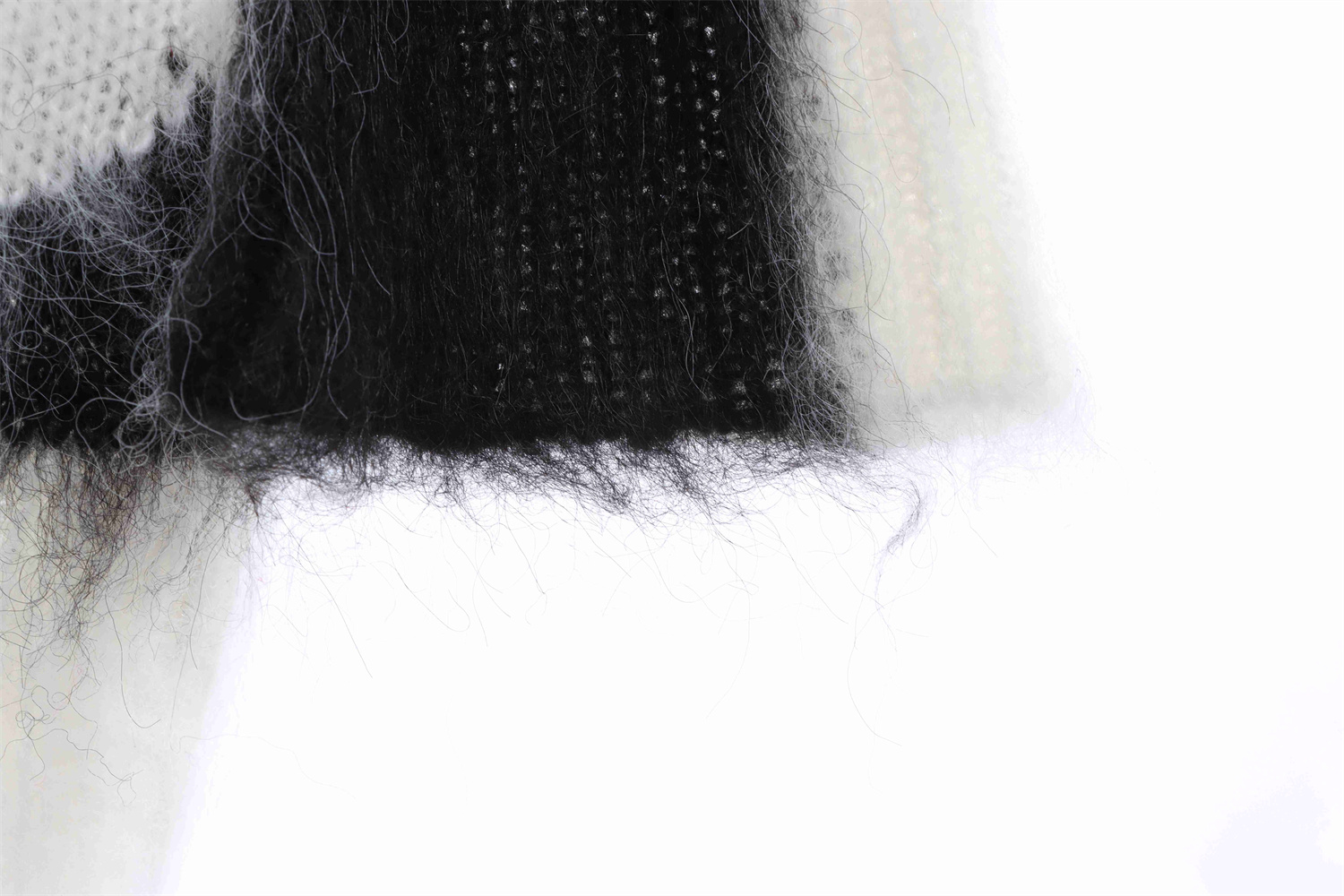 OFF WHITE Mohair Sweater White Zebra