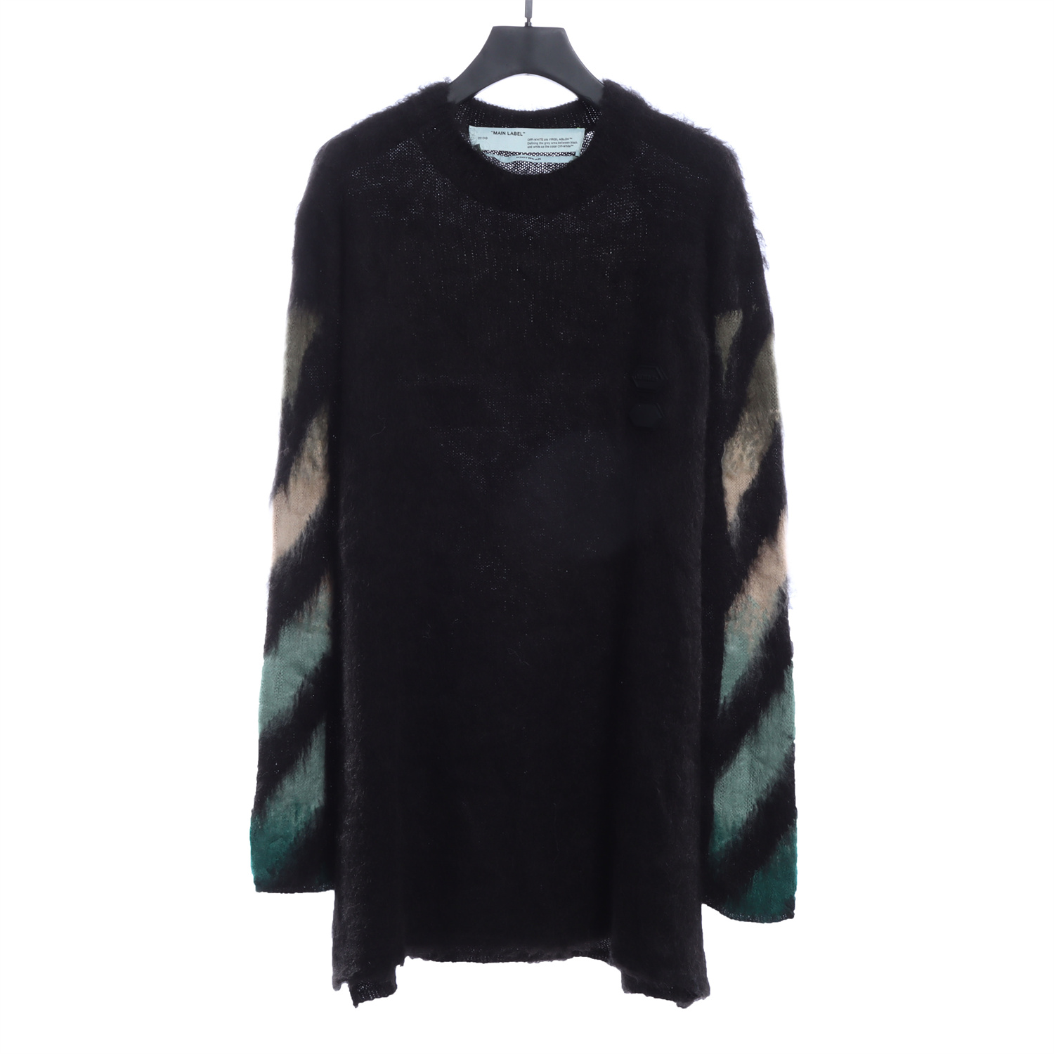 OFF WHITE Mohair Sweater Gradient 3