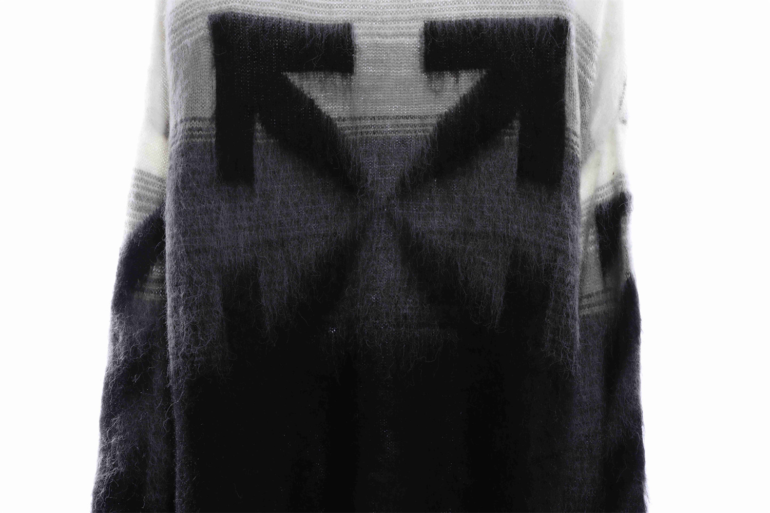 OFF WHITE Mohair Sweater Gradient
