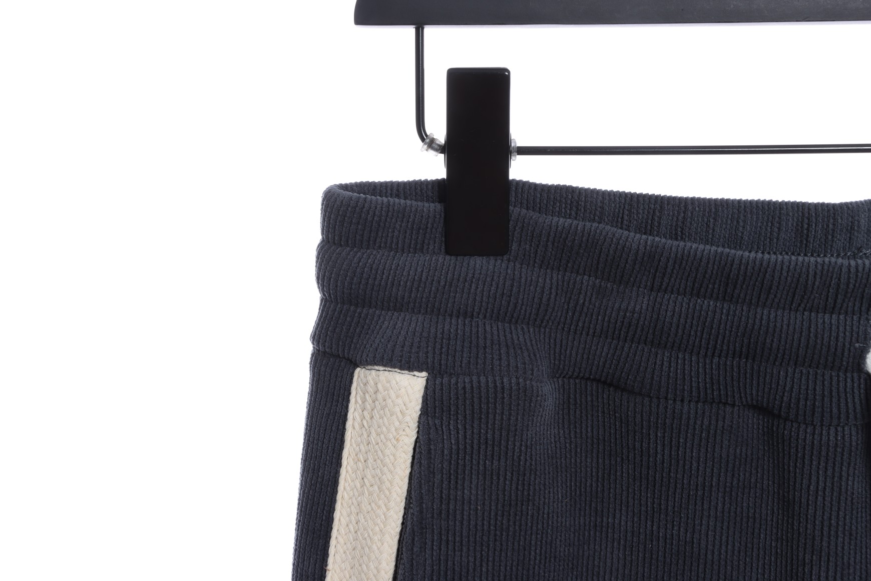 LOEVVE 22FW corduroy side logo letter embroidered sweatpants