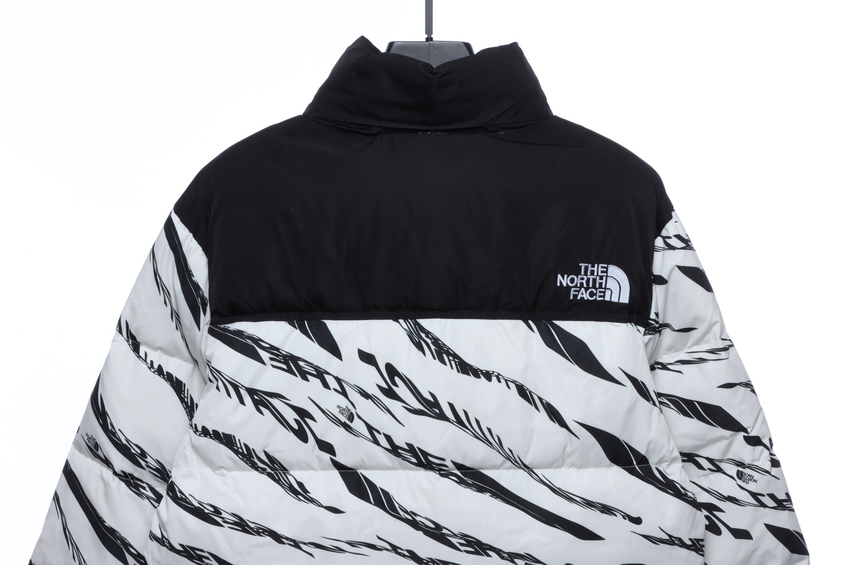 White ‘ZebraLogoPattern’ Down Jacket