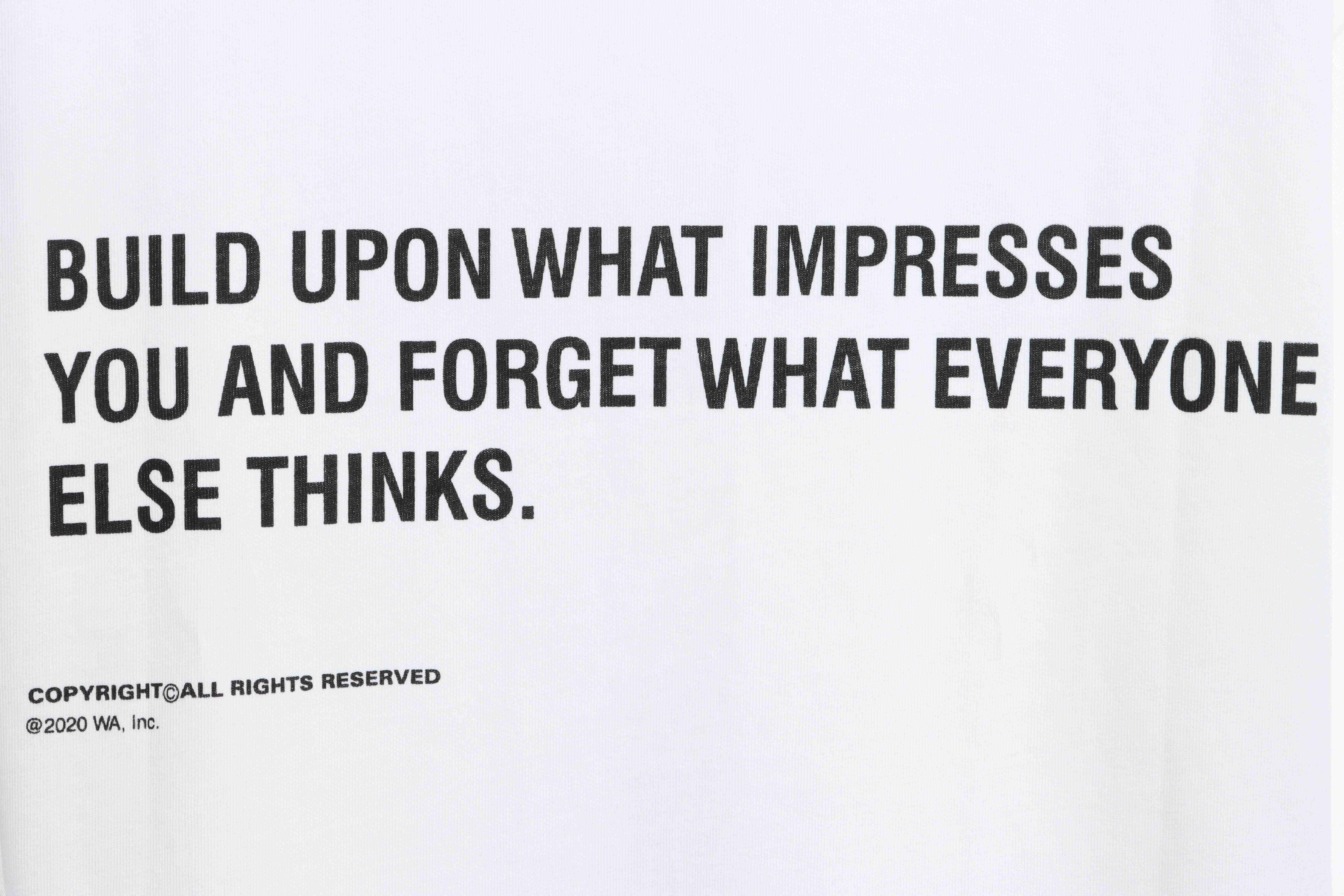 FAR.ARCHIVE Double Row Slogan Letter Short Sleeve T-Shirt