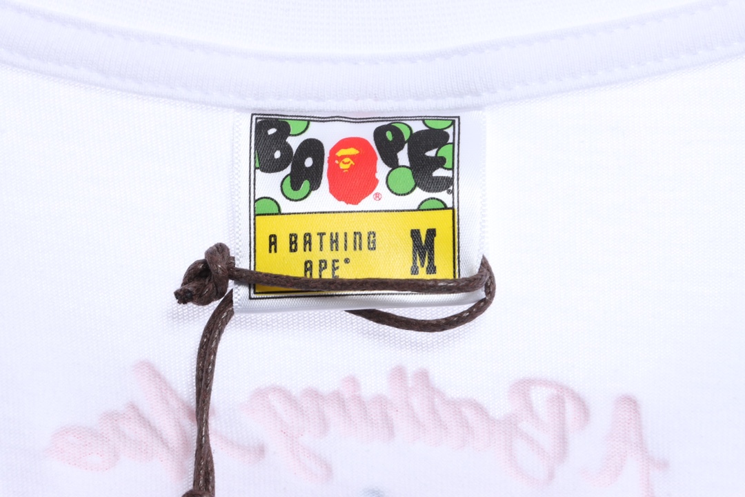 BAPE ape man colorful foam print short sleeves