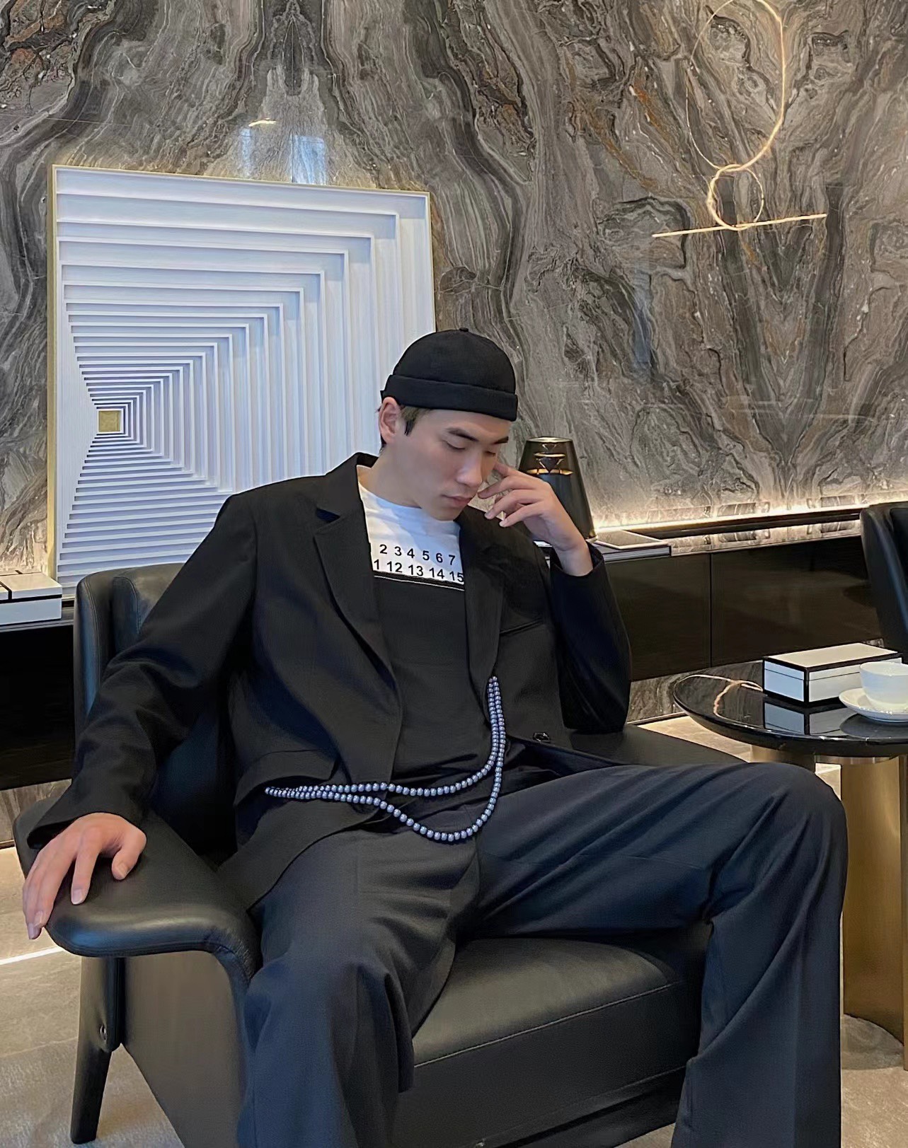 M-rg13la Number Size Chart Printed Panel Short Sleeve