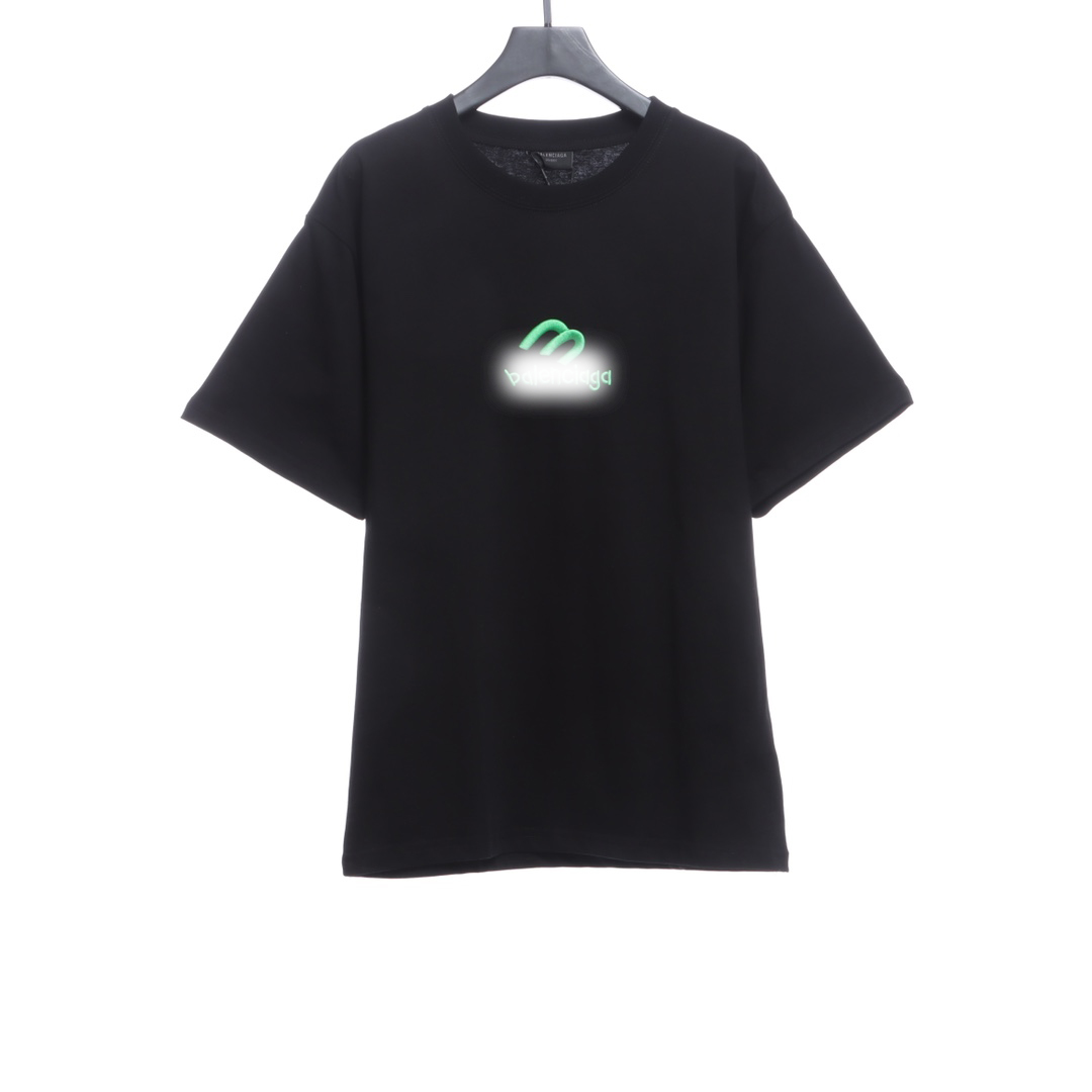 B-l3nc19ga M logo embroidered short sleeves