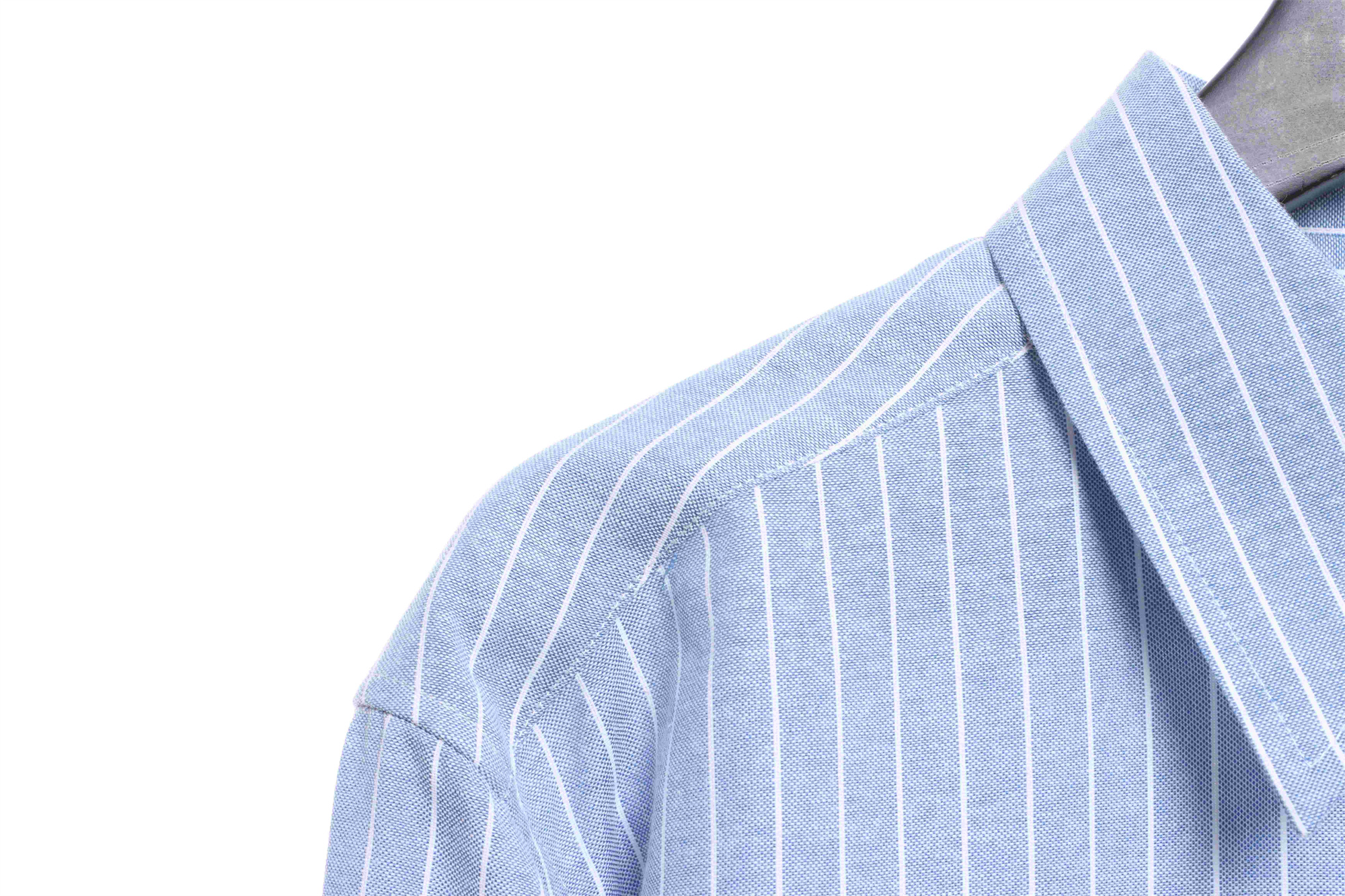 C3 Small Embroidered Vertical Stripe Long Sleeve Shirt