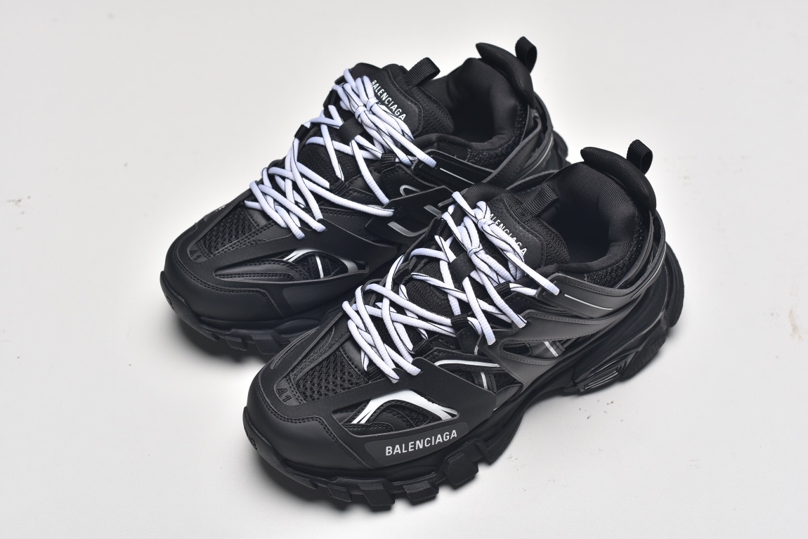 Balenciag* Track Sneaker ‘Black White’