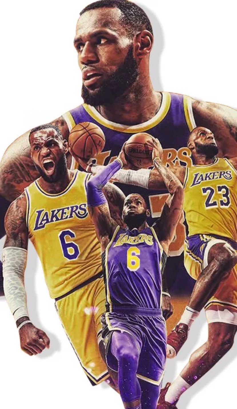 Nk NBA Lakers James James No. 6 jersey