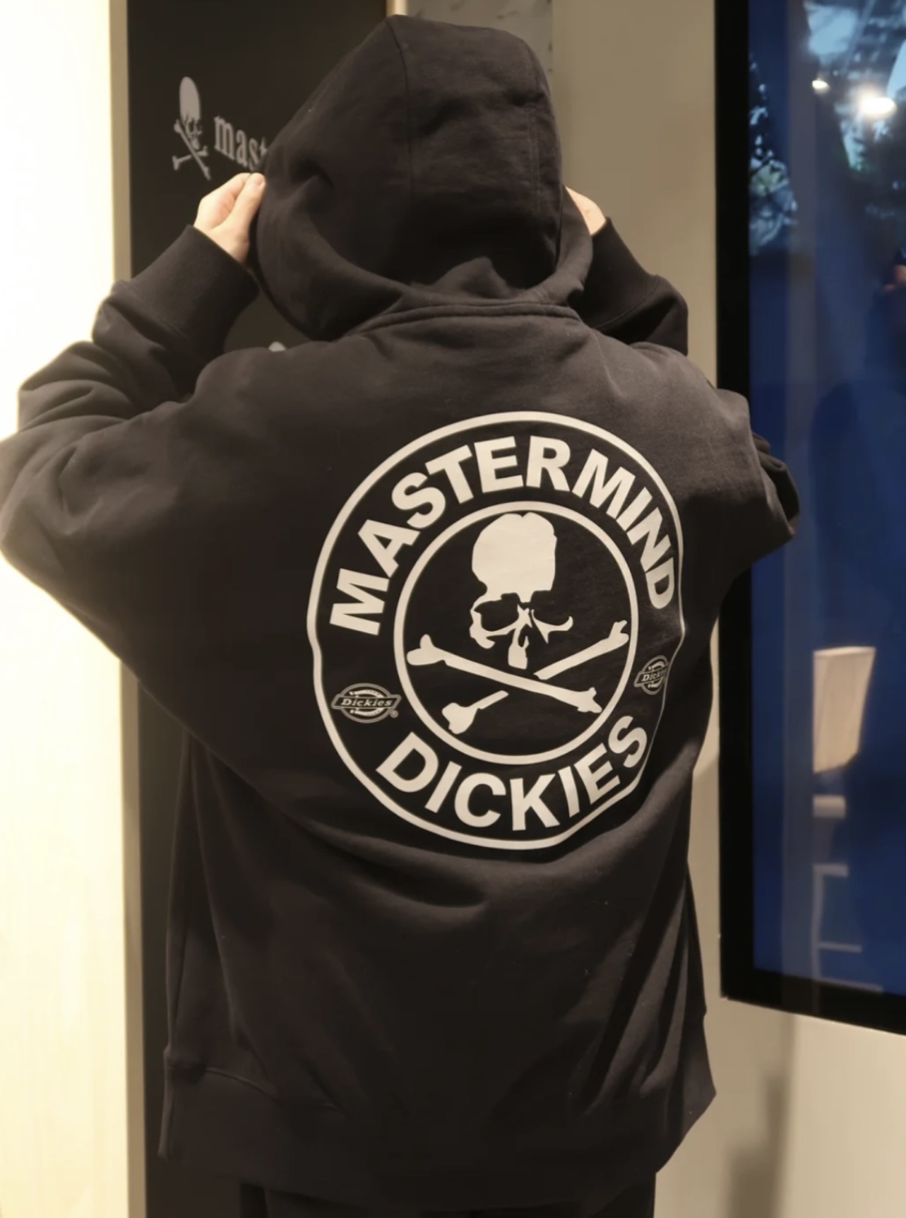 MMJ joint Dickies reflective print logo hoodie