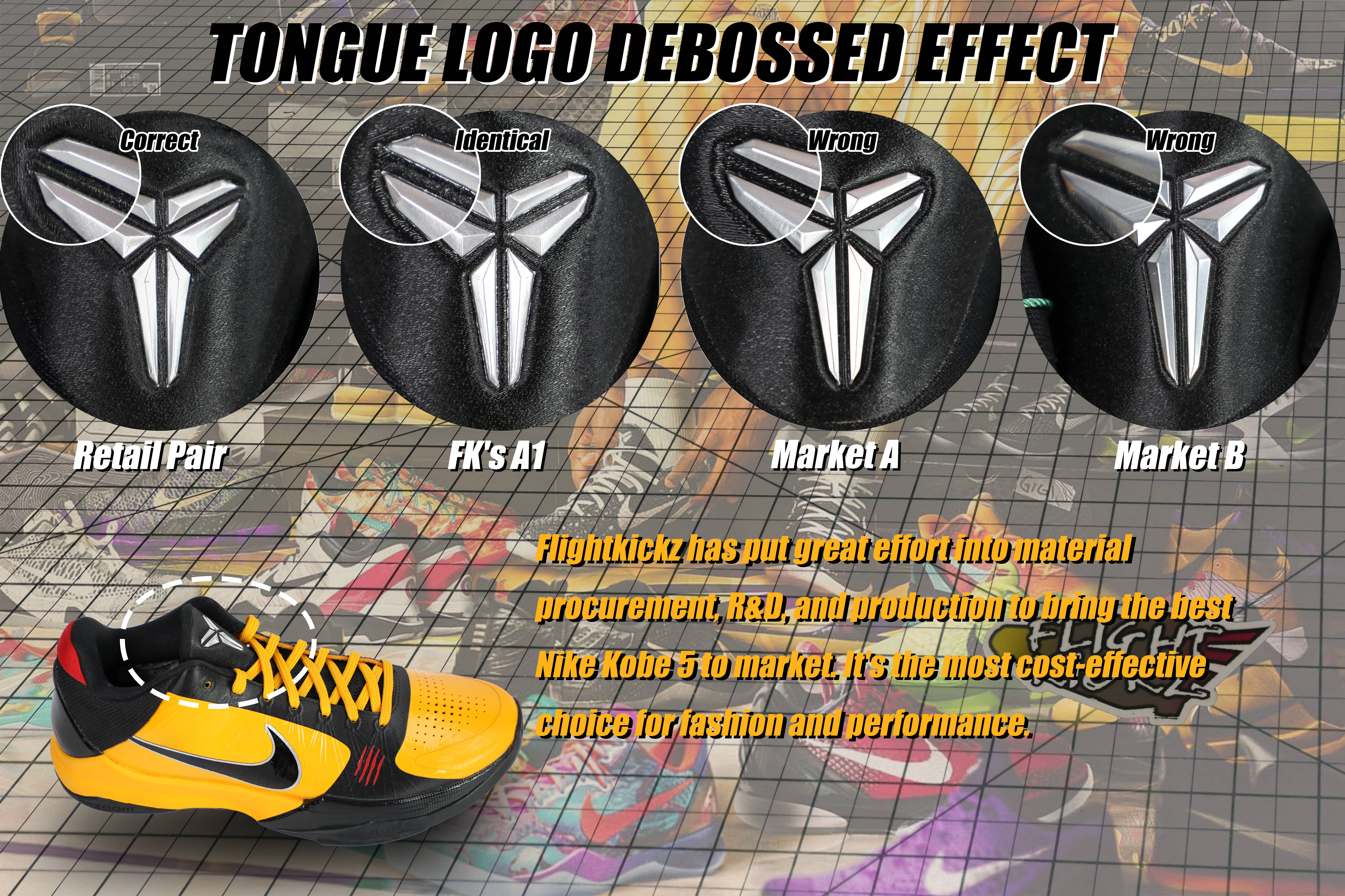 Nike Kobe 5 Protro Bruce Lee (Up to Size 14）(A1 Batch)