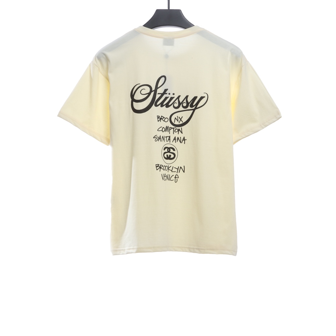 Stussy Classic World Tour Printing short sleeves