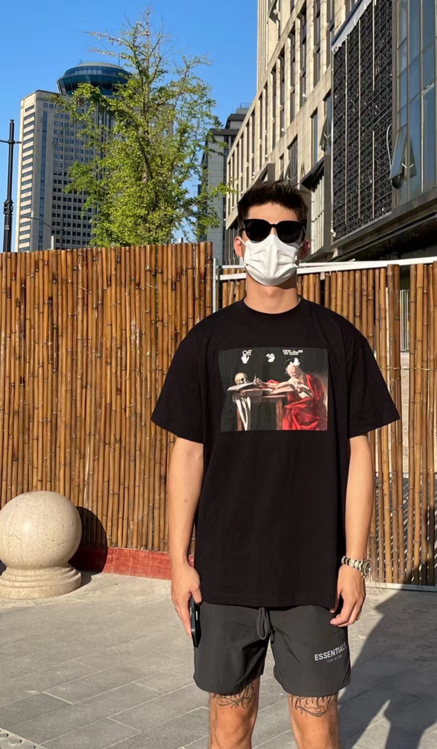 OW red religious short sleeve