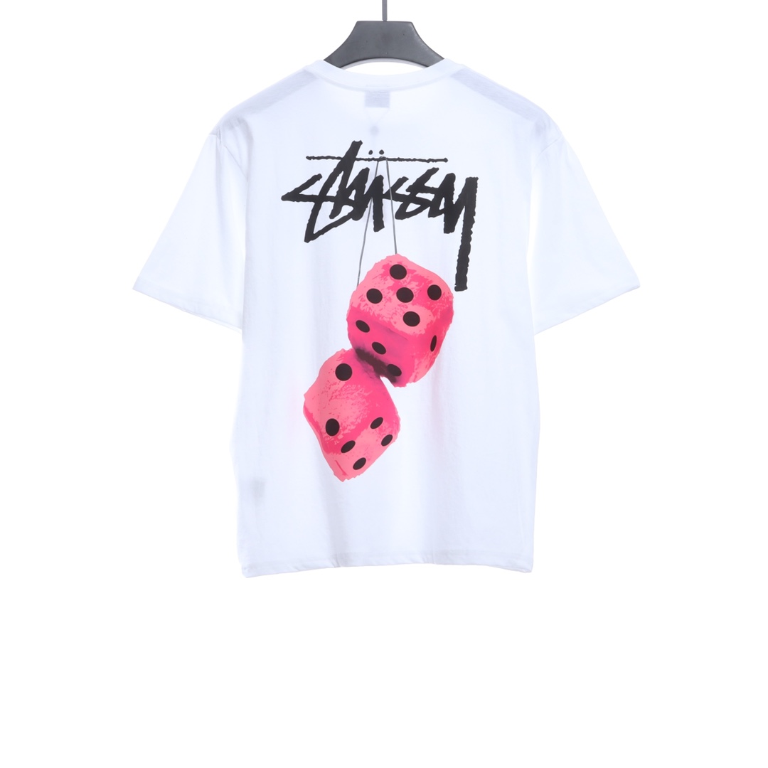Stussy dice printing short-sleeved