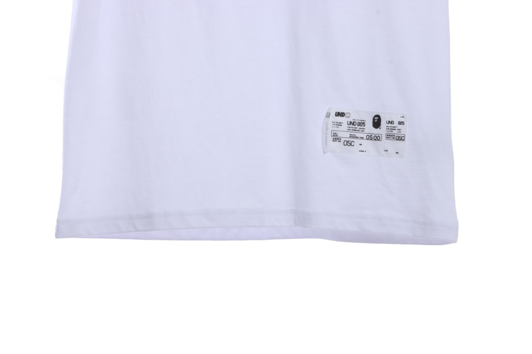 BAPE co-signed UDF camouflage five-bar short sleeves