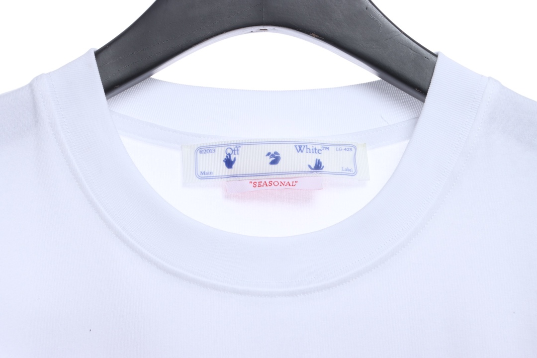 OW Sketch Splashed Ink Arrow Letter Short Sleeves