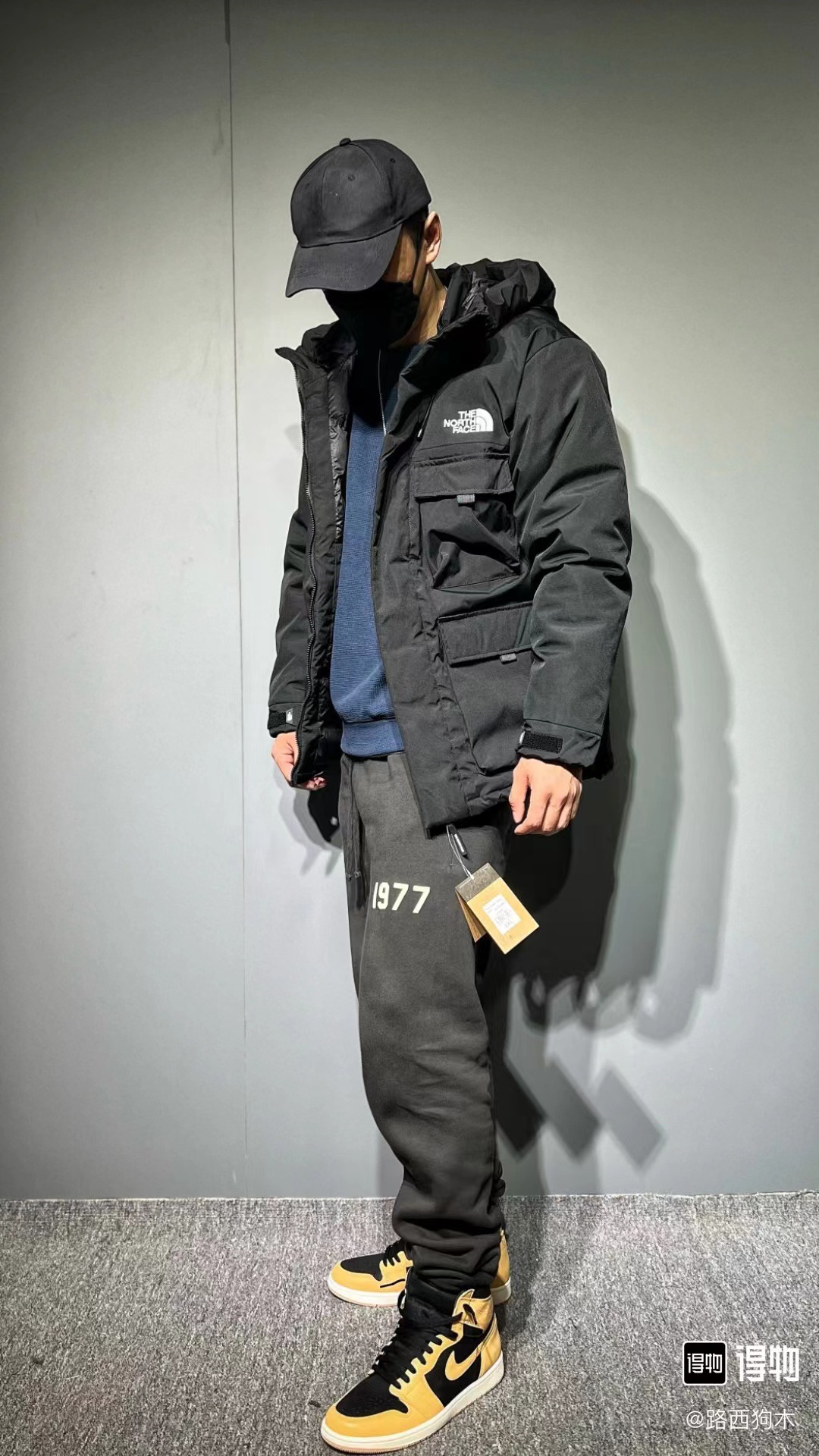 FOG line 1977 flocking printed trousers