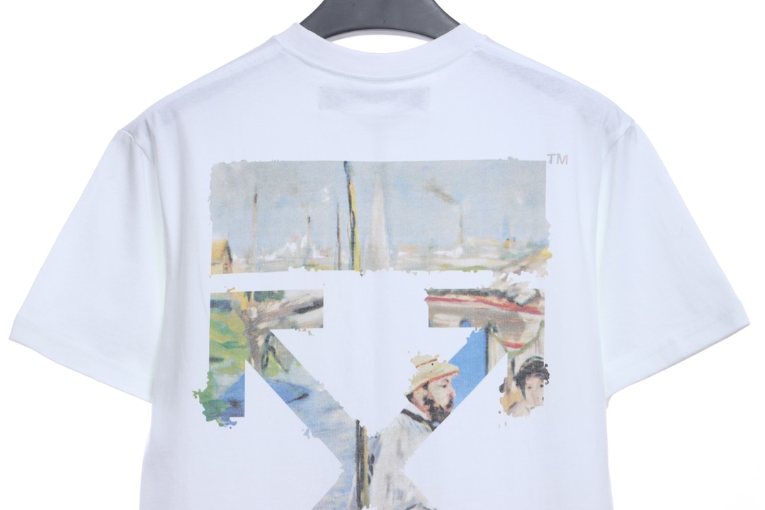 OW oil painting printing short sleeves