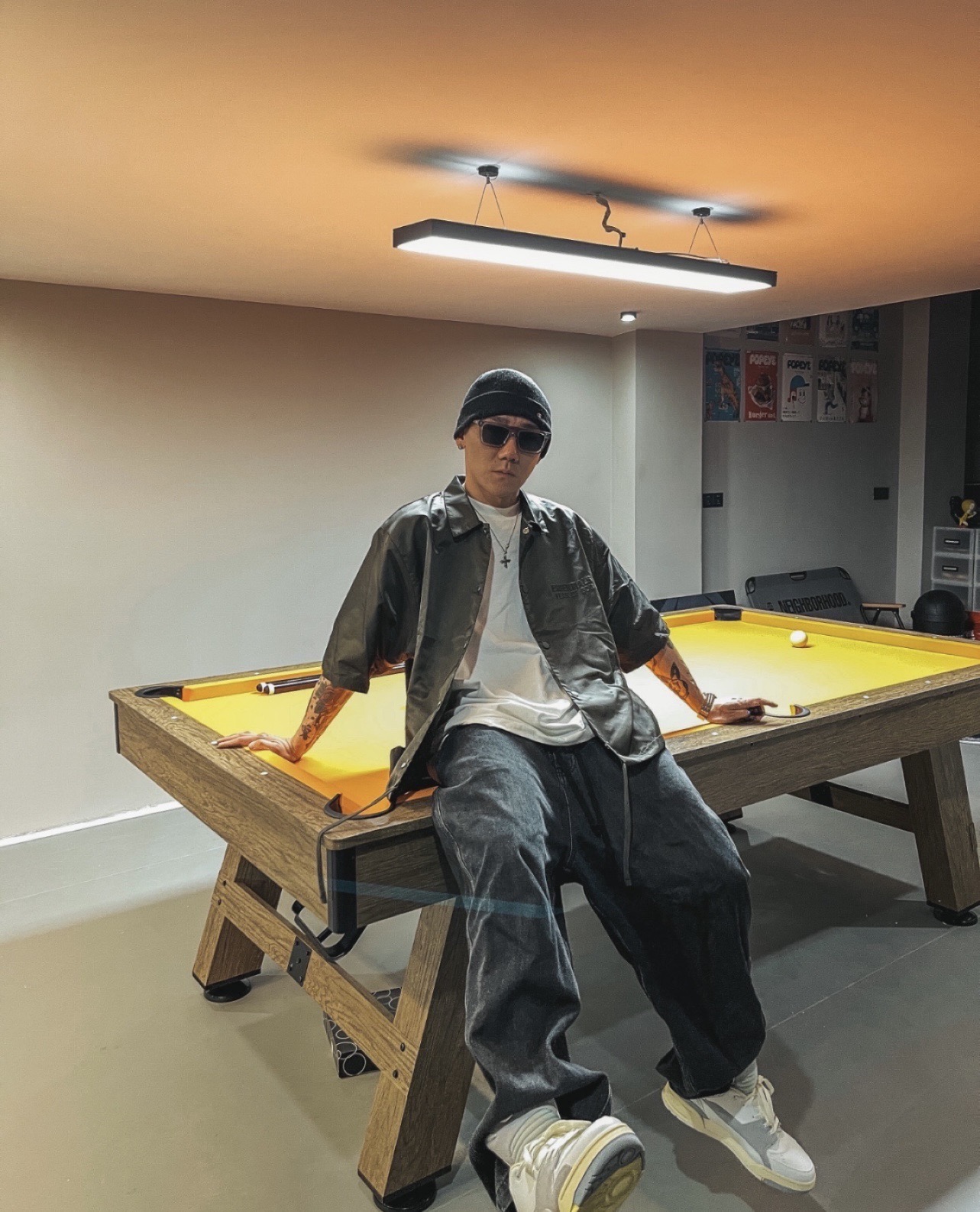 FOG eighth season woven nylon double-sleeved shirt