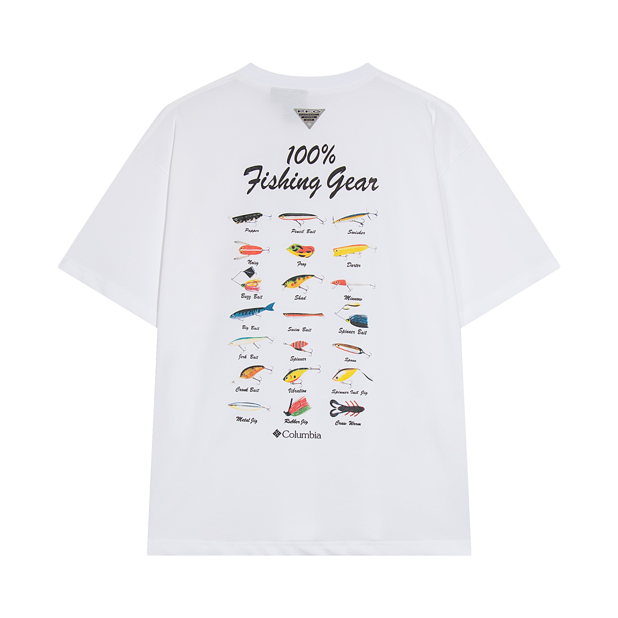 Fish bait map short sleeves