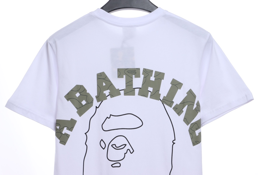 BAPE sketch ape-man head with short sleeves