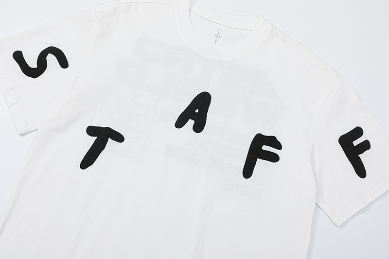 Travis Scott Cactus Jack Fesrival Staff Tee rap tour short sleeves