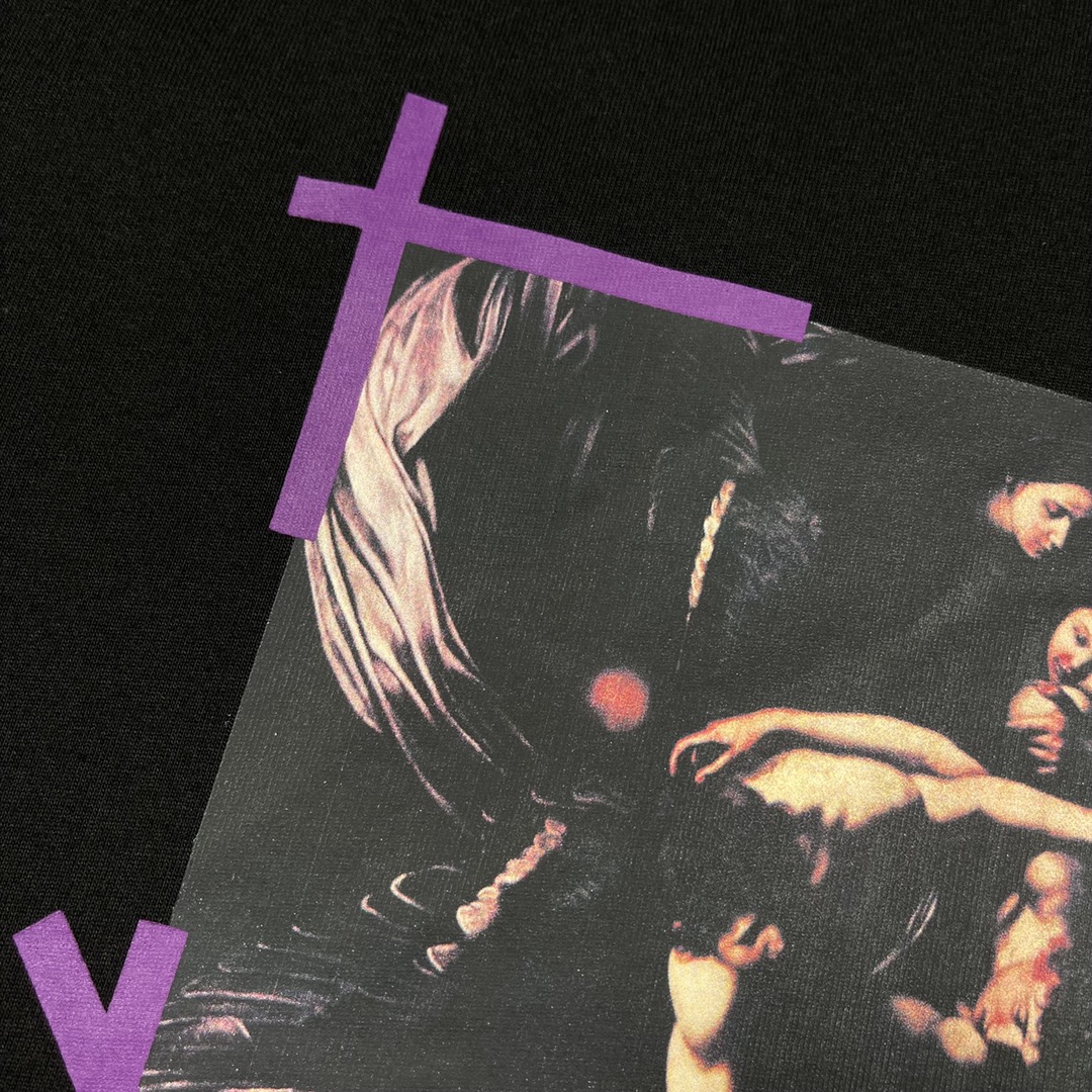 Ow Purple Arrow religious short sleeves