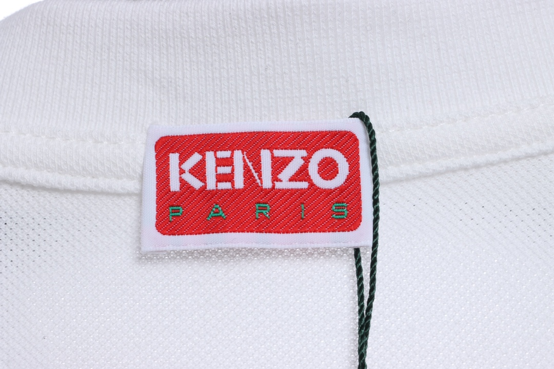 kenzo crabapple flower embroidery POLO short sleeves