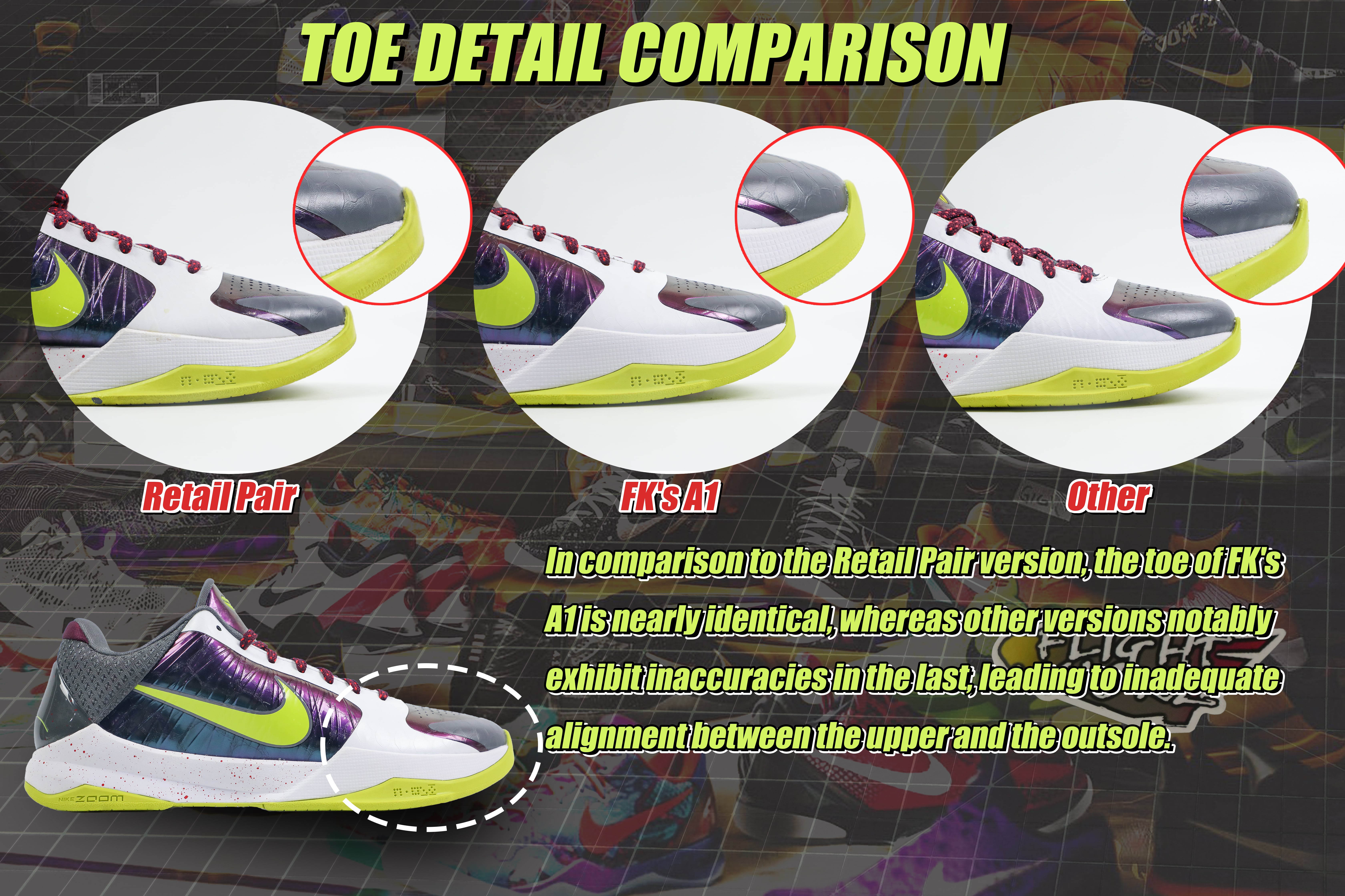 Nike Kobe 5 Protro “Chaos” (Up to Size 14)(A1 Batch)