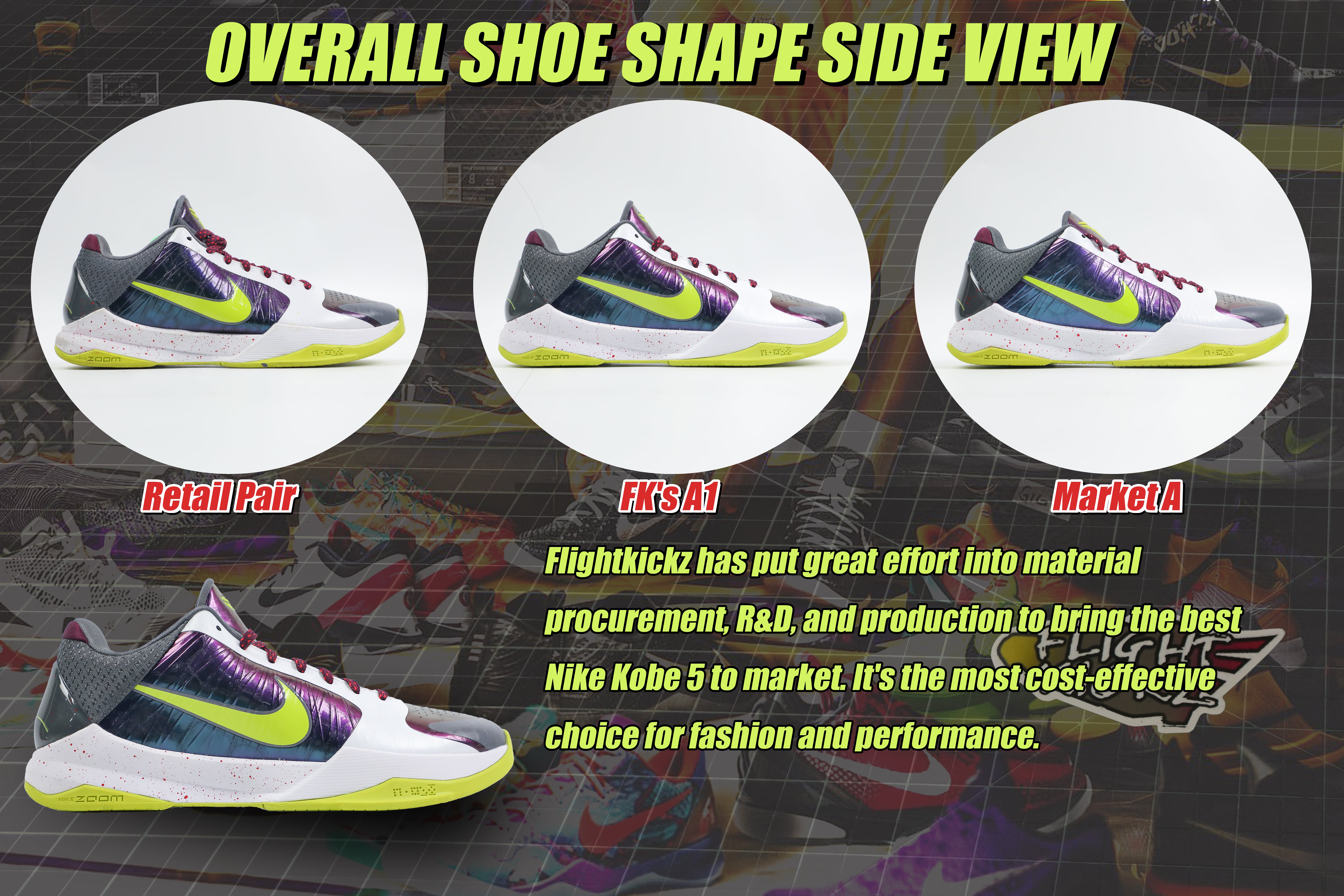 Nike Kobe 5 Protro “Chaos” (Up to Size 14)(A1 Batch)