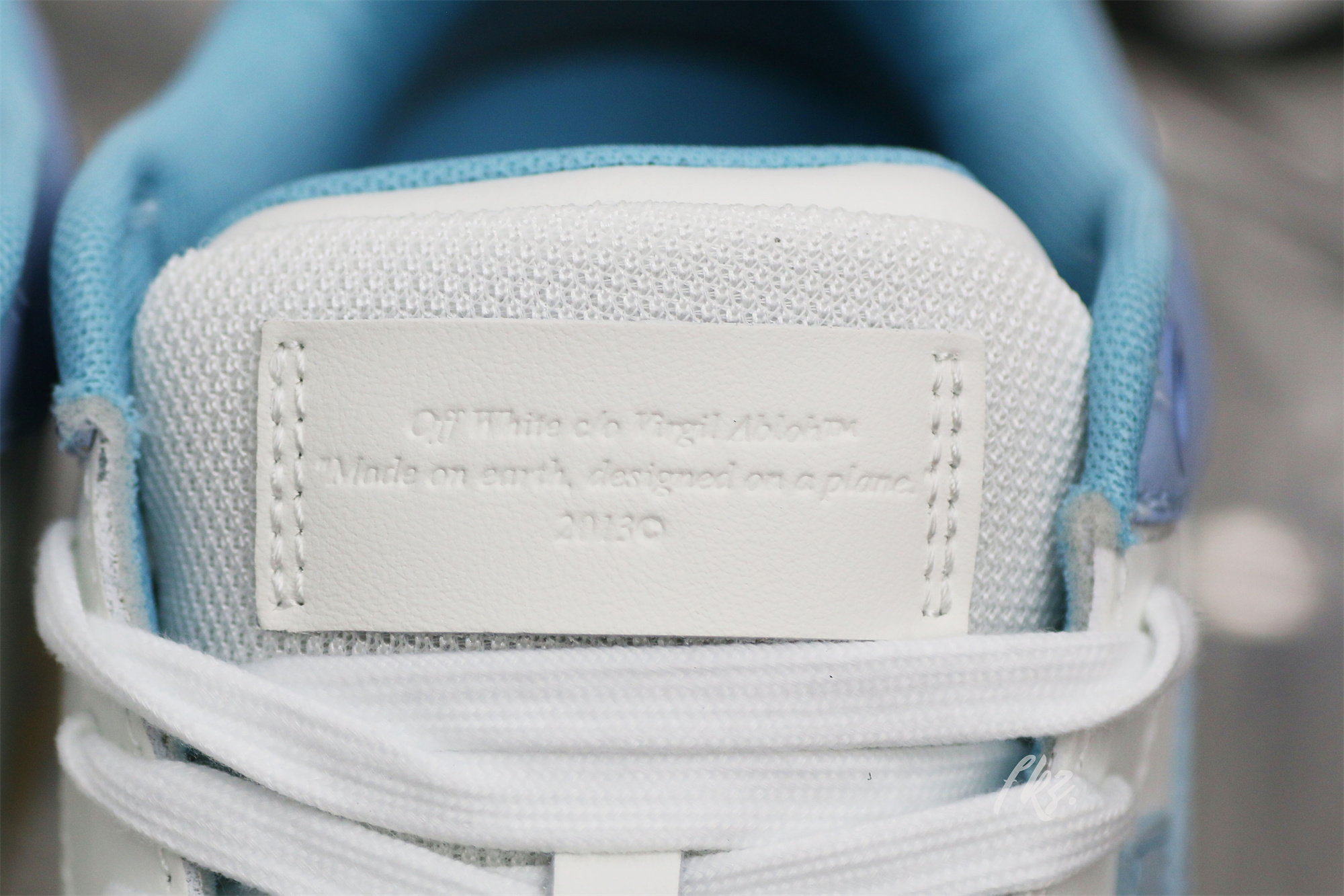 OFF-WHITE Blue & White Out Of Office Sneakers