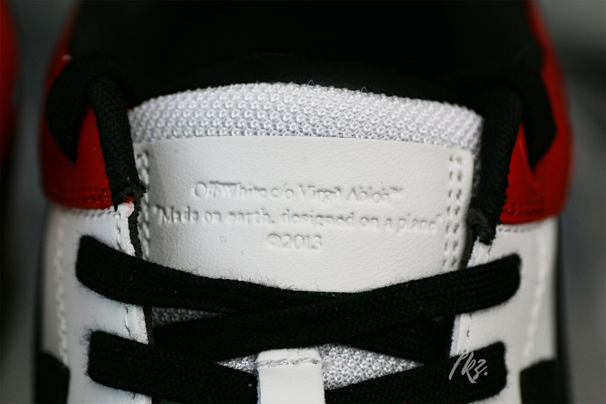 OFF-WHITE White & Black Red ‘Out Of Office’ Sneakers