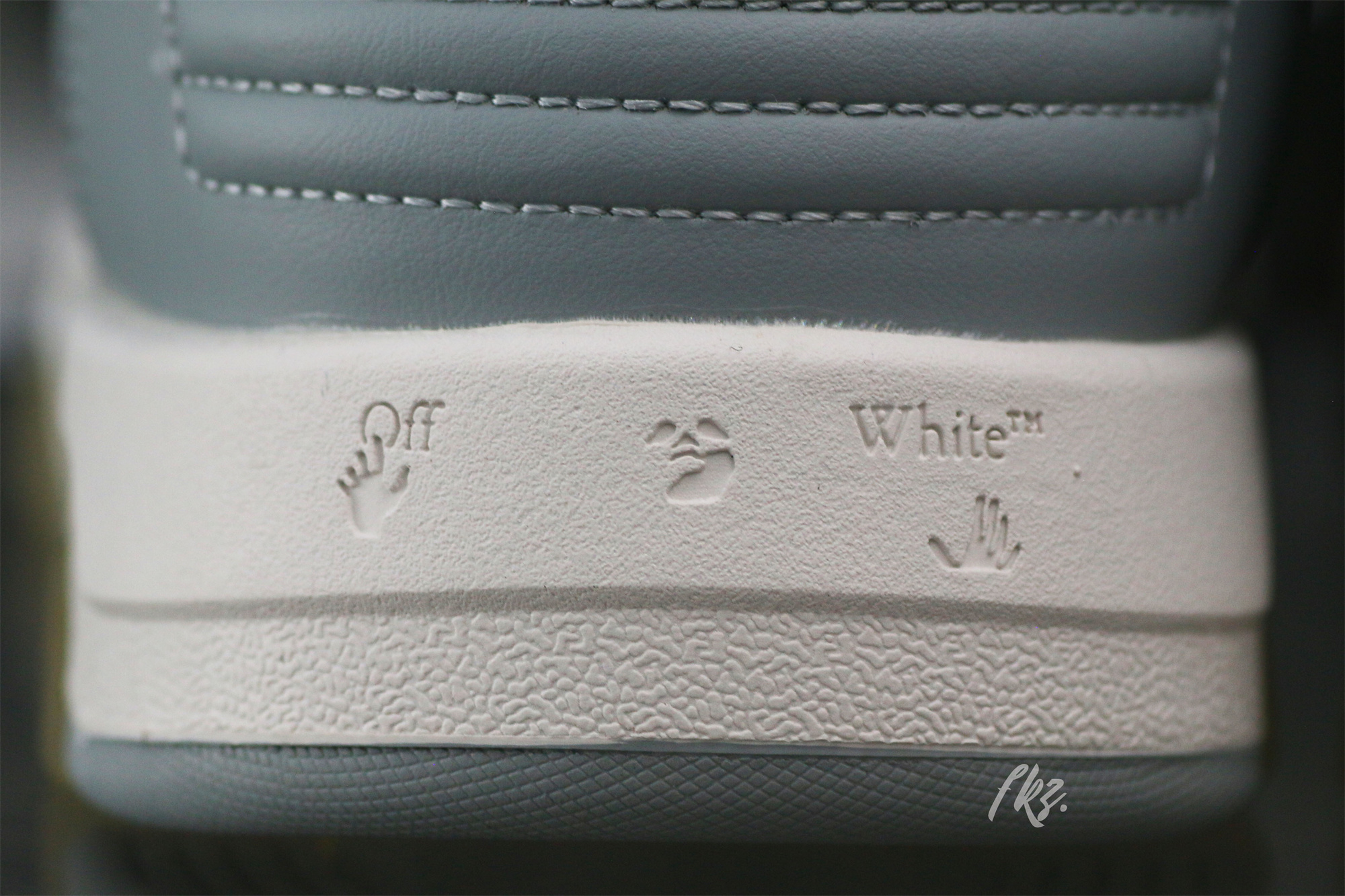 OFF-WHITE White & Gray Out Of Office Sneakers